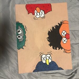 Colorful Cartoon Character Art Print